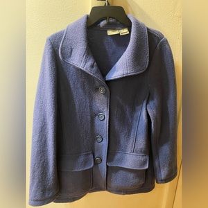 Blue L.L. Bean boiled wool jacket size medium